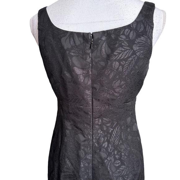 Jones New York Black Metallic Midi Dress Size 4 - Picture 5 of 17